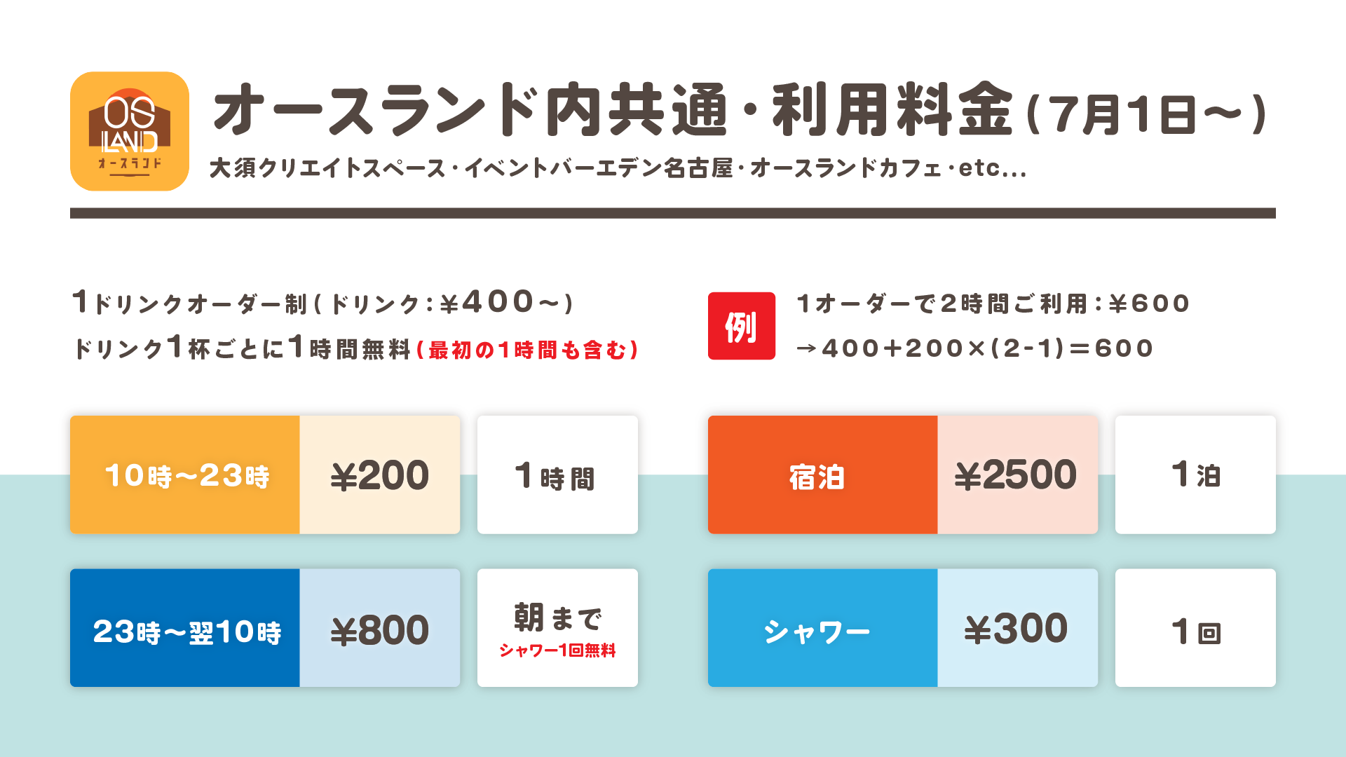 料金改訂のおしらせ（7月〜）